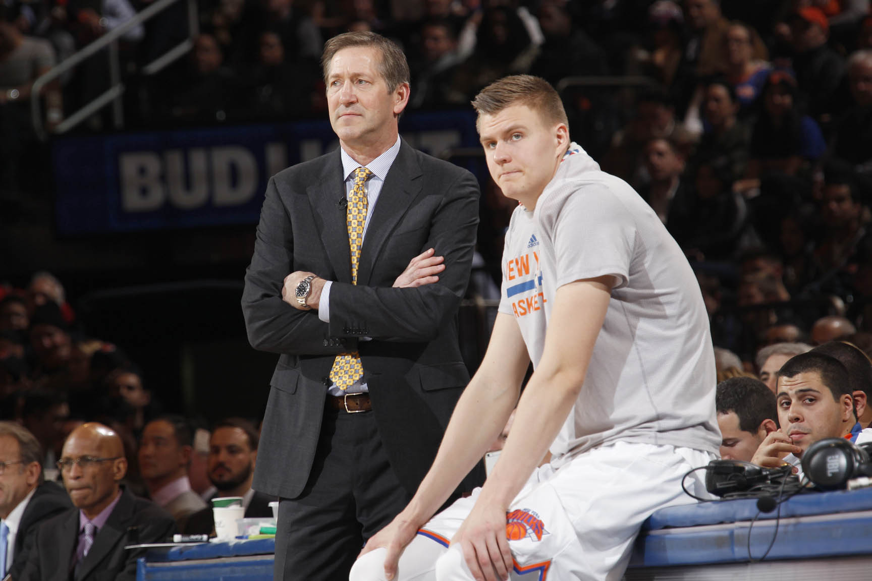 Knicks Hornacek Porzingis Wizards Home 011917 MSG