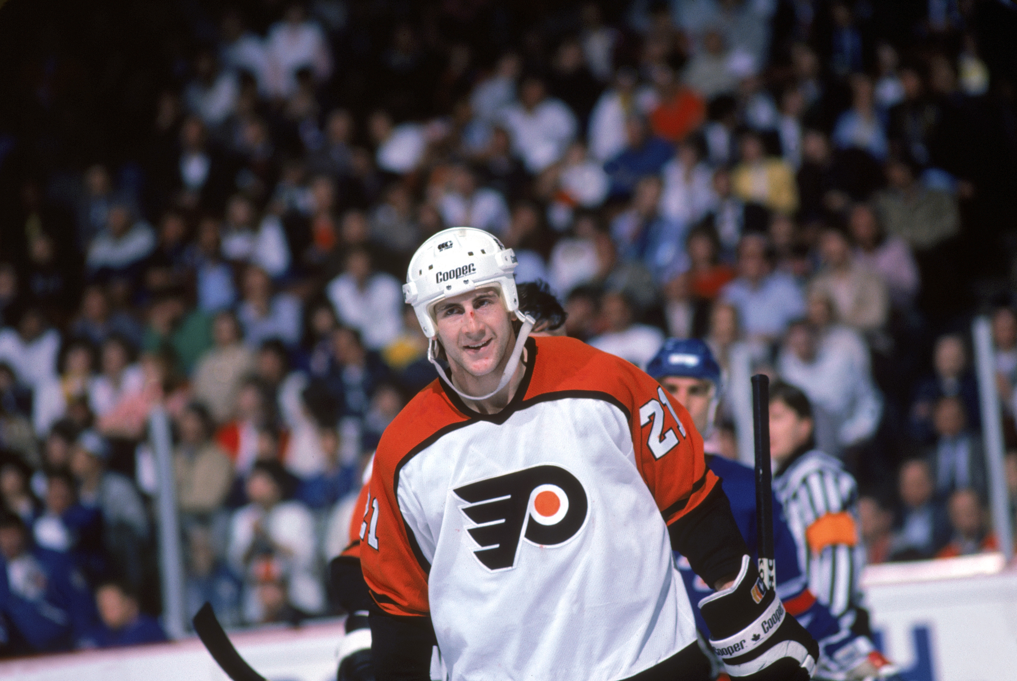 Rangers Flyers Dave Brown 010187 Getty
