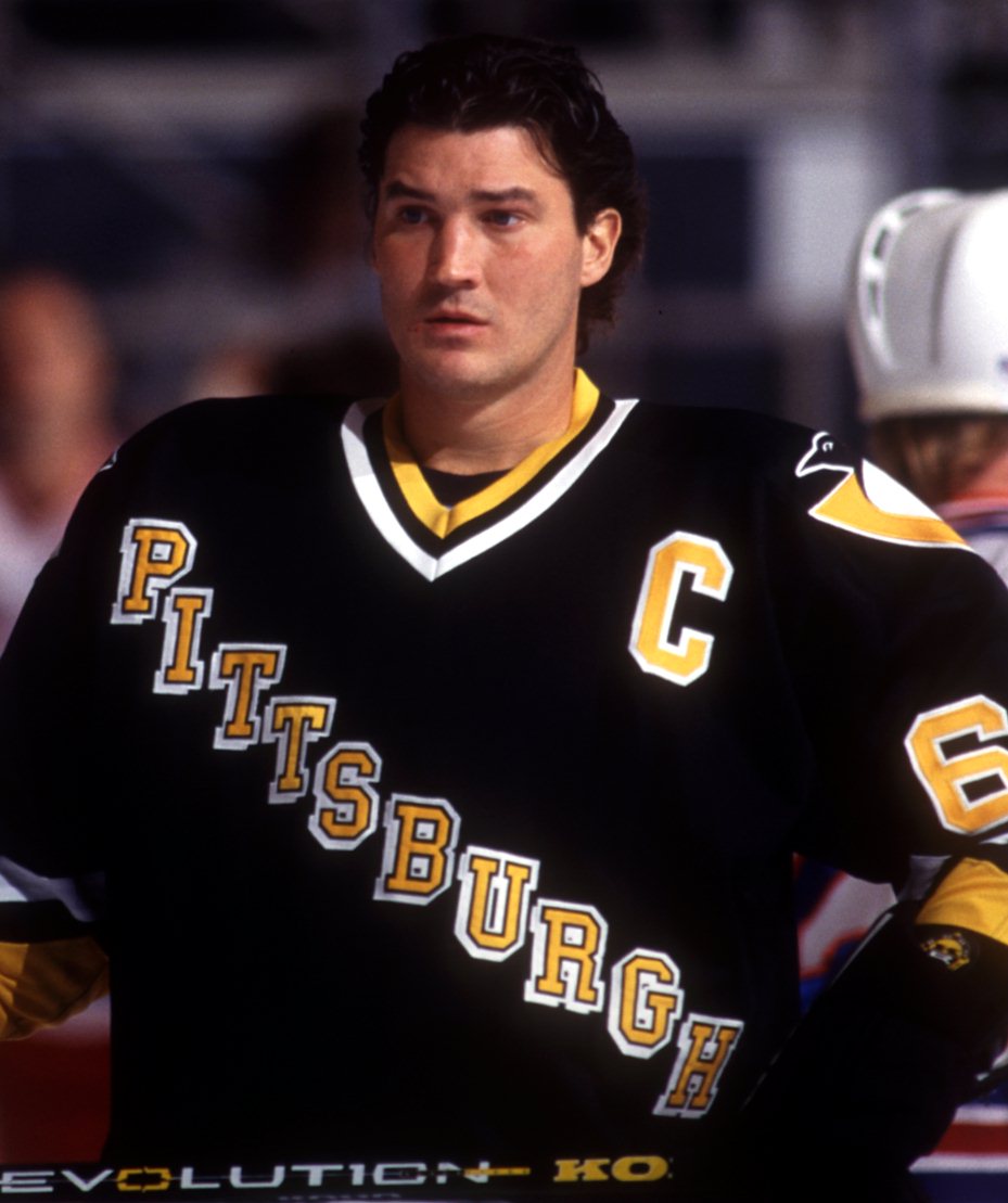 Rangers Penguins Mario Lemieux Home 1995 Getty