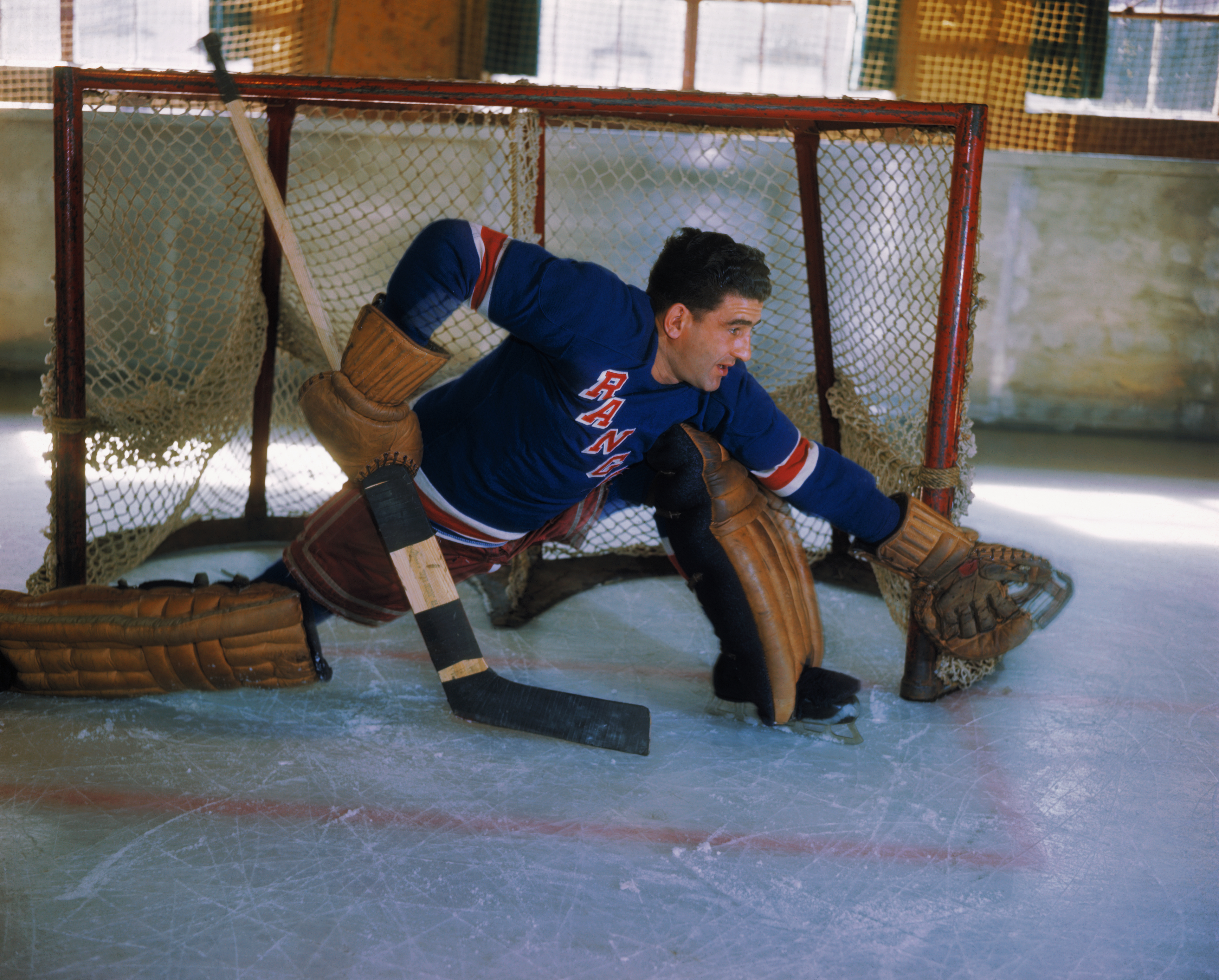 Chuck Rayner in Action at Hockey Net Getty 2017