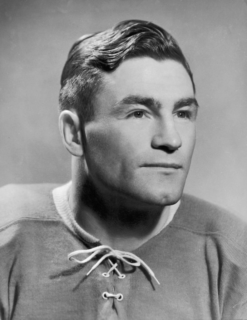 Publicity portraitof Canadian ice hockey player Ken Reardon of the Montreal Canadiens, 1940s. (Photo by Bruce Bennett Studios/Getty Images)