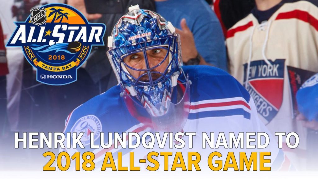 henrik lundqvist all star jersey