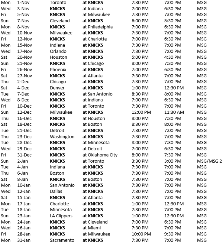 Madison Square Gardens Calendar Fasci Garden